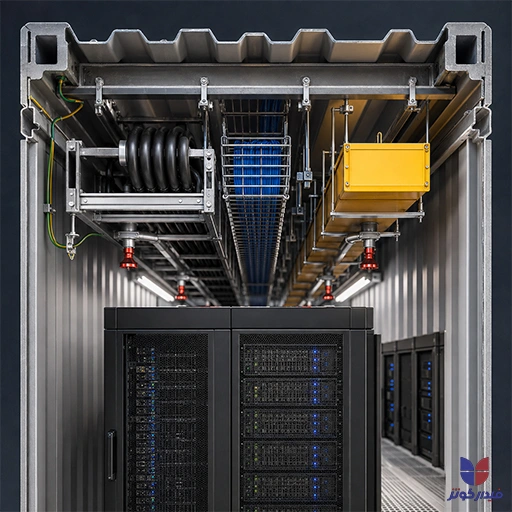طراحی سیستم مدیریت کابل در دیتاسنتر کانتینری؛ Cable Tray، Ladder، Raceway و Overhead Pathway