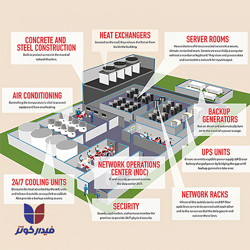 استاندارد های طراحی دیتاسنتر یکی از حیاتی ترین اصول