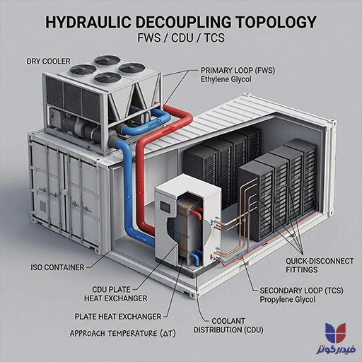 The FWS / CDU / TCS Hydraulic Decoupling Topology