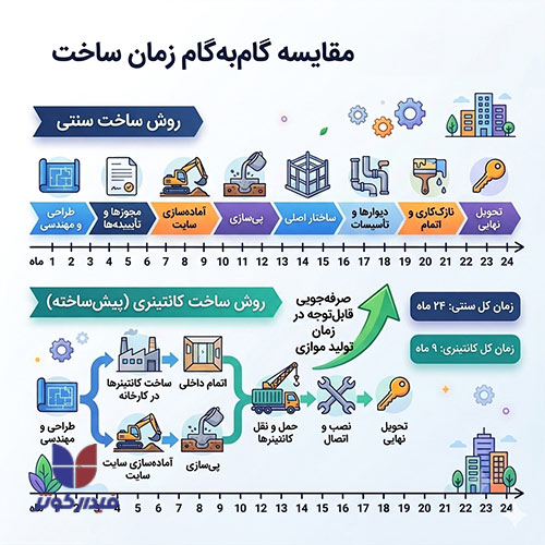 مقایسه-دیتاسنتر-کانتینری-سنتی